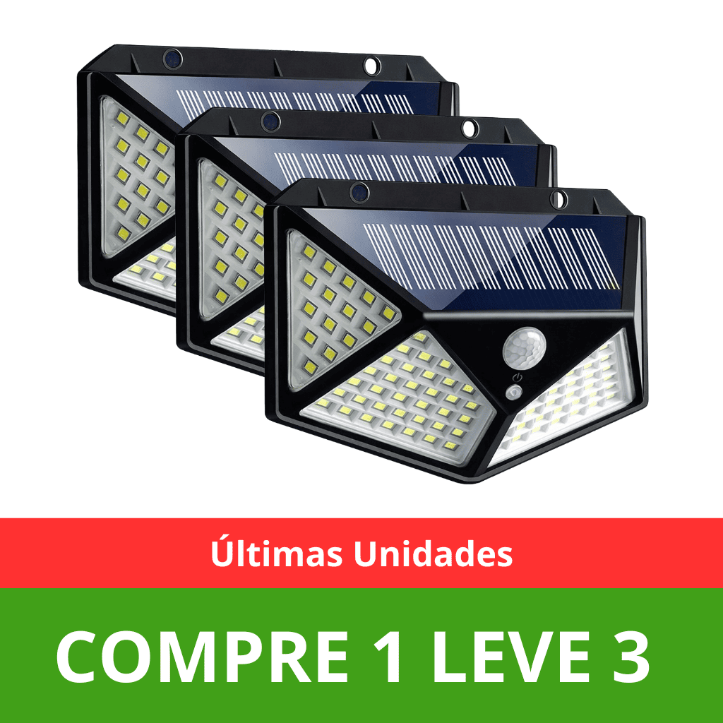 [COMPRE 1 LEVE 3] Kit Refletor Solar com Sensor Automático - Casa Bella