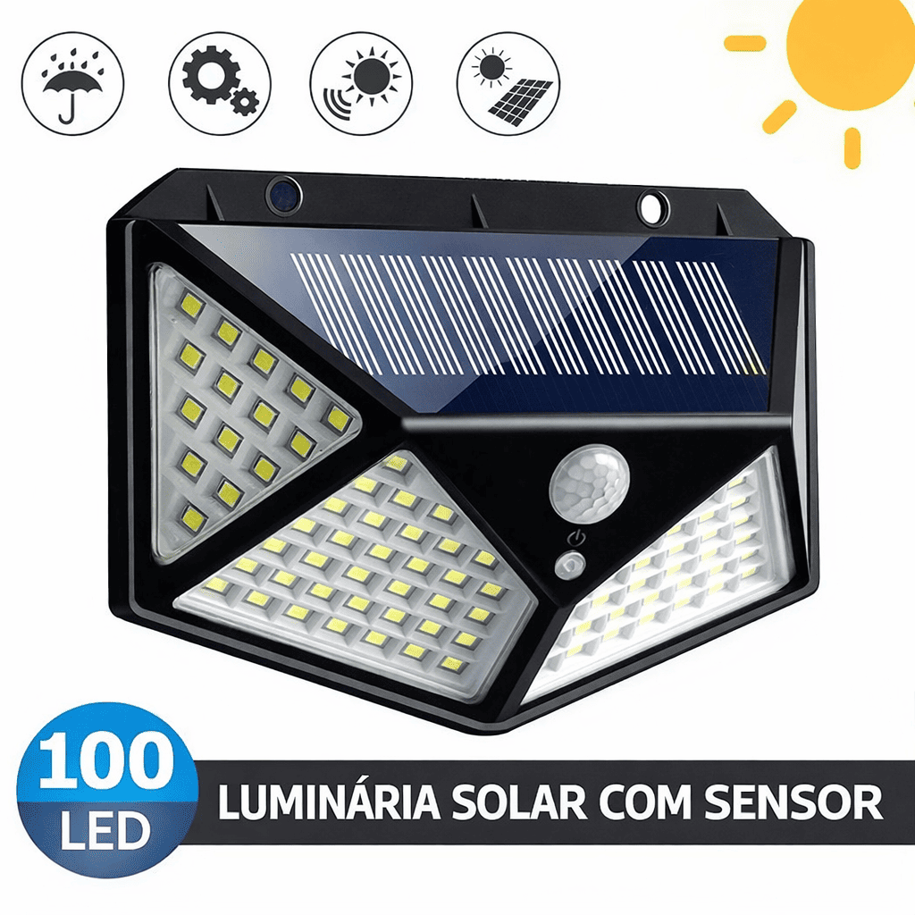 [COMPRE 1 LEVE 3] Kit Refletor Solar com Sensor Automático - Casa Bella