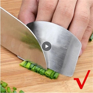 Protetor de dedos para cozinha.