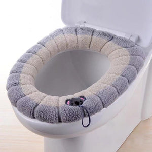 Tapete antibacteriano da tampa do assento do toalete com alça.