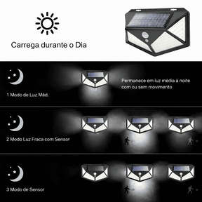 [COMPRE 1 LEVE 3] Kit Refletor Solar com Sensor Automático - Casa Bella